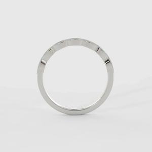 Bague de fiançailles solitaire pour femme en plaqué or blanc S925 avec pierre scintillante Cadeau de bijoux intemporel - Product Image 4