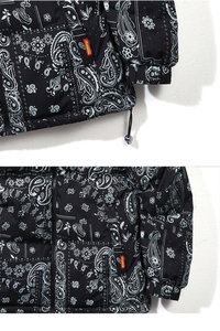 Veste matelassée en polyester avec logo personnalisé pour homme, veste gonflée noire à imprimé design pour homme, veste gonflée pour homme 2026, veste gonflée pour adulte - Product Image 4