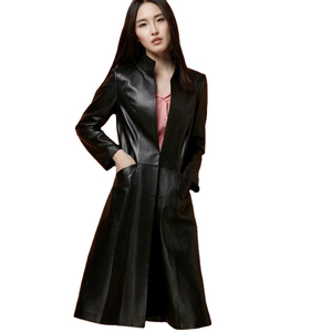 Manteau court en cuir de laine pour femmes à manches longues épais et chaud pour l'extérieur Caractéristique respirante pour filles et dames - Product Image 3