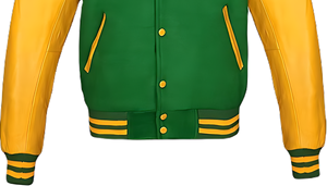 Chaqueta Universitaria Clásica Unisex, Estilo Universitario, Logotipo Bordado Personalizado, Cierre de Broches, Dobladillo Acanalado, Mangas de PU, Cuerpo de Lana OEM, Lona - Product Image 4