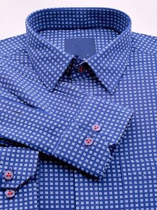 Chemise décontractée pour homme 100% coton tricoté, imprimé numérique, teint uni, manches longues, respirante, séchage rapide, anti-rétrécissement, style unique, ODM - Product Image 2