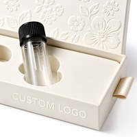 Boîte coulissante miniature artisanale pour échantillons de parfum, impression numérique personnalisée du logo, emballage portable, vente en gros OEM ODM