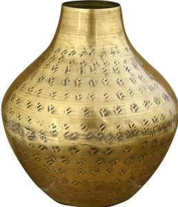 Florero de aluminio fundido hecho a mano SurahiShape exclusivo al por mayor con florero de acabado antiguo para la decoración del jardín del hogar - Product Image 2