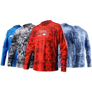 2025 hombres de moda UPF 50 + secado rápido verano pesca rendimiento camisas de manga larga que absorbe la humedad ropa de pesca personalizada impresa - Product Image 6