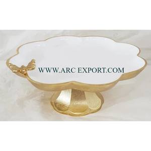 ชามอาหารอลูมิเนียมสำหรับรับประทานอาหารเย็นชามและจานสีขาวและสีทองดีไซน์ใหม่ล่าสุด - Product Image 3