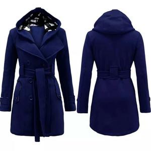 Manteau d'hiver chaud à capuche pour femmes grande taille personnalisé veste courte en faux vison tissé nouveau manteau - Product Image 2