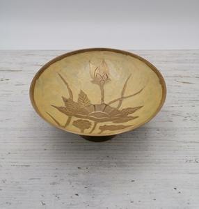 Handcrafted Indian Manufacturer's <b>Unique</b> Wooden Tabletop Decor Bowl Polished Metal for Party Serving - Product Image 1