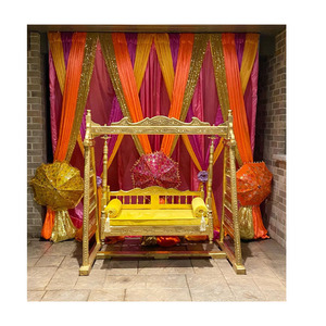 Increíble brazalete ceremonia escenario columpio Jhoola Gujarati boda escenario novia novio columpio maravilloso indio Sangeet columpio Decoración - Product Image 1