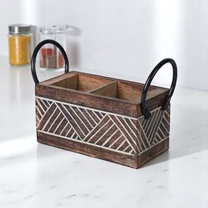 Organizador de Utensilios de Cocina de Madera Ecológico y Seguro, Decorado con Diseño Impreso, a Precio Accesible - Product Image 6