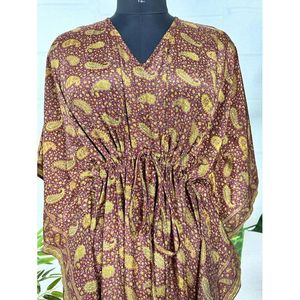 Nouveau Mélange de Soie Caftan Doux et Léger, Vêtements de Détente de Luxe pour Nuit à la Plage, Fourniture ODM - Product Image 2