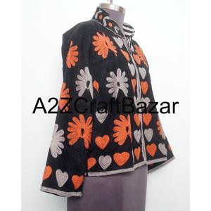 Chaqueta de Mujer con Bordado de Diseño, Chaqueta Tradicional Étnica de Primera Calidad para Otoño e Invierno, Ropa de Abrigo al por Mayor - Product Image 4