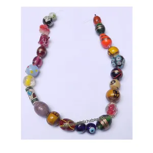 Pulsera de cuentas de cristal para mujer y niña, brazalete moderno y elegante multicolor, joyería