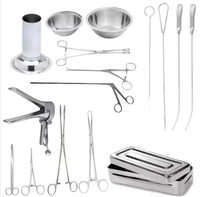 Kit d'instruments de diagnostic vétérinaire professionnel en acier inoxydable de qualité médicale pour l'insertion et l'extraction d'IUD