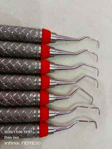 Escaladores dentales Curettes Gracey Juego de 7 piezas con mango 9 # CE Certificado Clase II Instrumento manual - Product Image 5