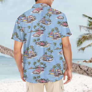 High Quality Custom Printing <b>Men's</b> <b>Hawaiian</b> Aloha Beach <b>Shirt</b> Button Down Casual <b>Hawaiian</b> <b>Shirts</b> top quality - Product Image 4
