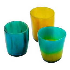 Verre à shot en corne de boeuf Viking avec couvercle en laiton pour méad, bière, festival, artisanat naturel - Product Image 1