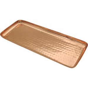 Bandeja de Lujo para Servir Alimentos y Otros Artículos, Hecha de Cobre de la Mejor Calidad, con Textura Martillada y Forma Redonda, Procedente de la India, a un Precio Impresionante - Product Image 5