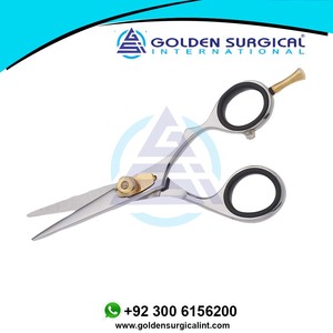 Ciseaux de barbier en acier inoxydable super coupants, ciseaux à cheveux ultra-affûtés, or + argent - pour femmes, hommes, enfants - Product Image 6