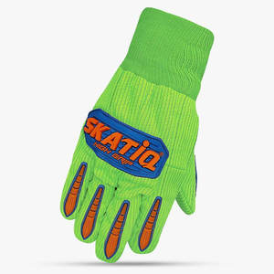 Guante de protección contra impactos con cordón de algodón/poliéster, de 1/2" - Product Image 2