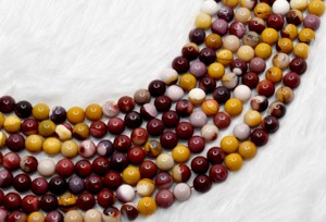 Cuentas de cristal curativas naturales de mookaite multicolor al por mayor de 8 mm, piedras preciosas puras para la fabricación de joyas y meditación - Product Image 6