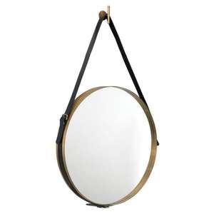 Solid Brass <b>Mirror</b> Frame for <b>Industrial</b>-themed Living Rooms Oval Shape Design Brass <b>Mirror</b> Frame to Get At Best Rate - Product Image 5