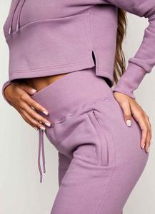 Conjunto de sudaderas con capucha y pantalones de chándal unisex con logotipo personalizado OEM, ropa deportiva de gran tamaño - Product Image 4