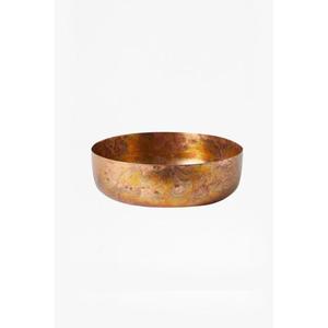 Cuenco de cobre de estilo antiguo clásico para decoración de granja con cuenco de cobre de diseño de forma redonda con acabado antiguo dorado - Product Image 1