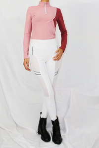 Chemises d'équitation pour femmes en vente chaude, élégantes, à manches longues, extensibles dans quatre directions, hauts de sport écologiques - Product Image 4