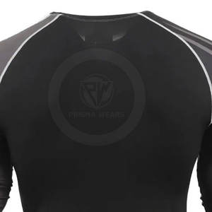 Haute qualité imprimé coloré à manches longues hommes MMA Rush Guard Top qualité MMA Rush Guards - Product Image 6