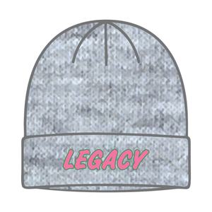 หมวกบีนนี่สีเทา Grey Legacy สำหรับชมรมนักศึกษาหญิงกรีก สีชมพูและสีเขียว สำหรับฤดูหนาว ทำจากผ้าถัก เหมาะสำหรับนักศึกษาหญิงในชมรม - Product Image 5