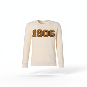 เสื้อสเวตเชิ้ตผ้าฟลีซคอตตอนสำหรับผู้ชาย คอกลม ปักลาย ฤดูหนาว ทรงปกติ ระบายอากาศได้ดี - Product Image 1