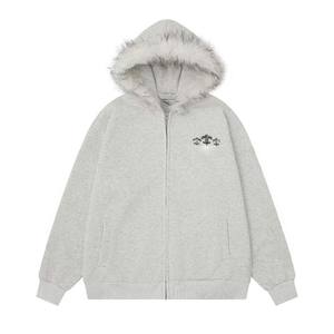 Sweat-shirt à capuche surdimensionné pour homme, design personnalisé 2025, best-seller, style streetwear brodé - Product Image 2