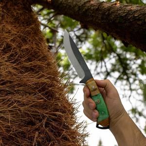 Vente en gros de couteaux de chasse en acier à haute teneur en carbone-Manche en bois OEM personnalisable léger longueur régulière avec garantie de 3 ans - Product Image 4