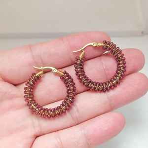 Boucles d'oreilles en perles de broderie de style bohème Boucles d'oreilles en perles brodées à motif floral faites à la main pour la fête de M/S SHAAD HANDICRAFTS - Product Image 2