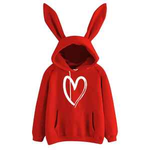 Sudadera con Capucha de Alta Calidad para Mujer, Informal, Sólida, Transpirable, de Seda y Felpa, con Estampado Serigrafiado, Manga Larga, Talla Grande - Product Image 2