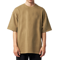 Kaos Pria Baggy Loose Fit Drop Shoulder Oversized Streetwear Tee Custom Branding Pemasok Pakaian Pesanan Grosir