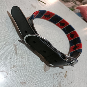 Collar de perro XXL grande de primera calidad, cuero genuino de lujo, estampado colorido para el pelo, hebilla grabada personalizada, acolchado suave para duradero - Product Image 3