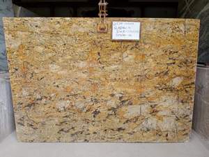 Versátiles baldosas de granito dorado de Alaska, encimeras modernas duraderas, superficie pulida, precios competitivos para la losa grande de la India - Product Image 2