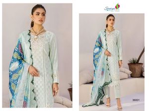 Moda alta demanda atractiva Ropa Étnica algodón con Chikankari bordado Salwar traje - Product Image 3