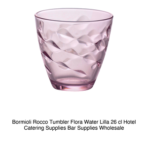 Verre à eau Bormioli Rocco Flora Lilla 26 cl, fournitures hôtelières, fournitures de bar, vente en gros - Product Image 2