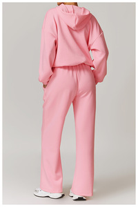 Conjunto personalizado de 2 piezas para mujer, Conjunto de sudadera, pantalones para correr, sudadera con pantalones de chándal, conjunto de pantalones de chándal con capucha en blanco para mujer - Product Image 3