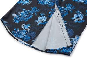 Camisas de vestir con botones de sarga con estampado de sublimación, cuello levantado, bolsillo, manga corta, estilo informal de negocios, Primavera, transpirable, rápido - Product Image 6