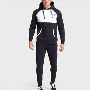 Ensemble jogging décontracté pour homme avec logo personnalisé OEM, ensemble deux pièces en coton 100%, coupe-vent cargo, survêtement tendance - Product Image 1