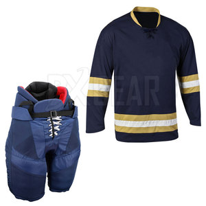 Uniforme de hielo Hokey personalizado hecho de tela de poliéster ligero con tecnología de secado rápido adecuado para la práctica - Product Image 2