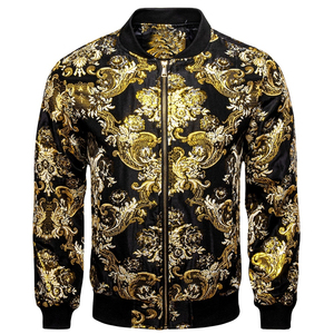 Top Qualité Unisexe Partout Sublimation Impression Soie Satin Polyester/Nylon Poids Lourd Hommes Zipper Bomber Vestes Street Style - Product Image 1