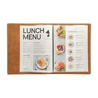 Penutup Menu kulit PU lembut Premium UNTUK perlengkapan Hotel dan restoran