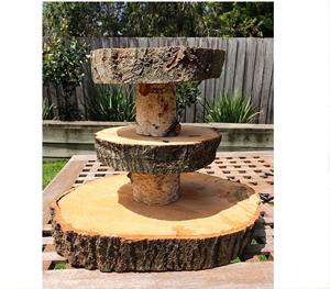 Top <b>3</b>-<b>Tiers</b> Modern Wooden And Metal round <b>Cake</b> <b>Stand</b> Detachable Professional and Romantic Handmade - Product Image 4