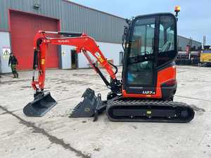 Nouvelle mini-pelle Kubota U27-4 d'occasion pour moteur diesel et moteur pompe à roulements ensacheuse hydraulique sur chenilles vente en gros livraison rapide - Product Image 3