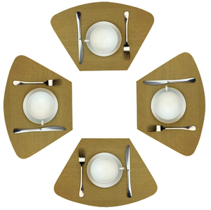 Napperon en cuir pour cuisine et salle à manger en cuir sous-verres en pierre napperon en cuir carré et échantillon gratuit de produit Offre Spéciale - Product Image 1