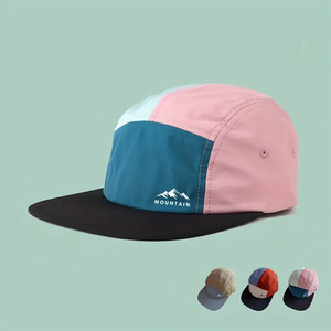 Sombrero retro de ala plana para deportes al aire libre, sombrero de pico de pato con parte superior suave impermeable de secado rápido con logotipo personalizado para fiestas - Product Image 6